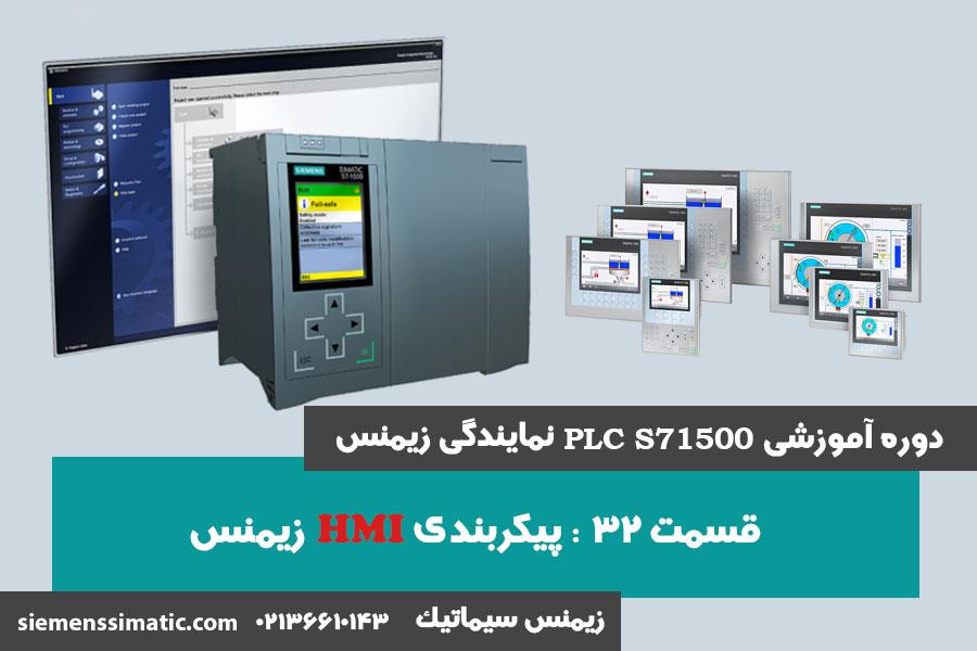 >آموزش PLC S7-1500 نمایندگی زیمنس قسمت 32: پیکربندی HMI  - قسمت 1